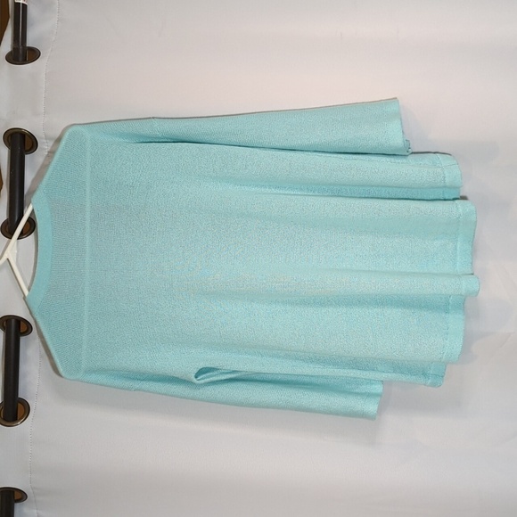 Soft Surroundings Open front Cardigan Linen Blend Button Accent Sleeve - Picture 8 of 9